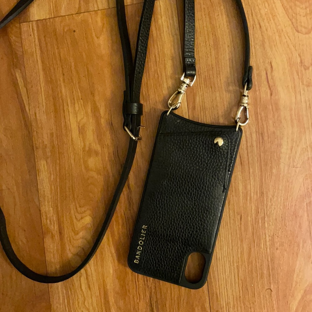 Bandolier iPhone X 10 Emma black pebble gold